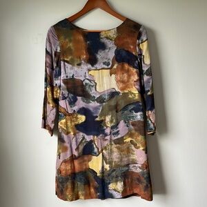 Maeve Anthropologie Eleanora Dress Size XS Watercolor Boho Fall Family Photo